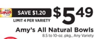 ShopRite All natural bowls offer