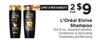 ShopRite Elvive shampoo offer