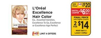 ShopRite Excellence hair color offer