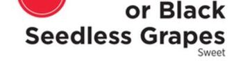 ShopRite Black seedless grapes offer
