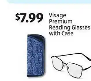 Aldi Visage premium reading glasses with case offer