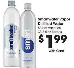 City Market Smartwater vapor distilled water offer