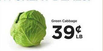 Food 4 Less Green cabbage offer