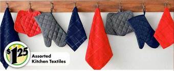Dollar Tree Kitchen textiles offer