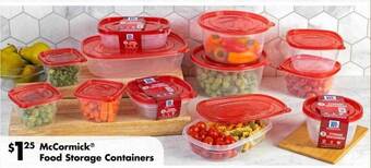 Dollar Tree Mccormick food storage containers offer
