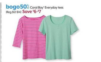Bealls Coral bay everyday tees offer