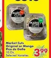 Market cuts original or mango pico de gallo