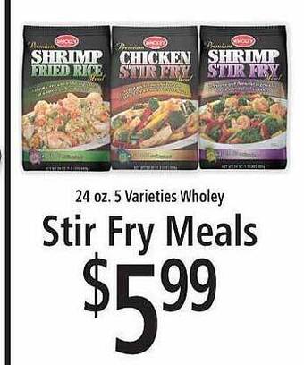 FoodFair Wholey stir fry meals offer