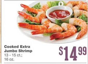 Forest Hills Food Cooked extra jumbo shrimp offer