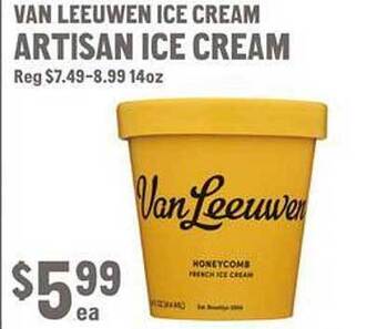 New Seasons Market Van leeuwen ice cream artisan ice cream offer