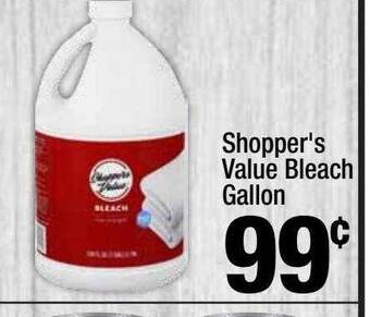 Super King Markets Shopper's value bleach gallon offer