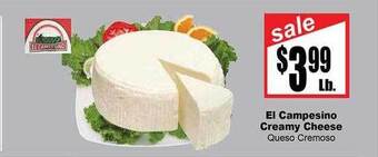 Rancho Markets El campesino creamy cheese offer