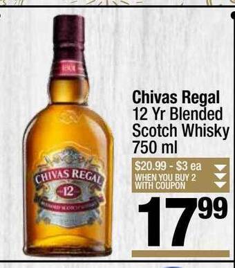 Super King Markets Chivas regal 12 yr blended scotch whisky offer