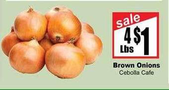 Rancho Markets Brown onions offer