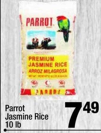 Super King Markets Parrot jasmine rice offer