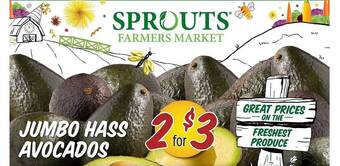Sprouts Farmers Market Jumbo hass avocados offer