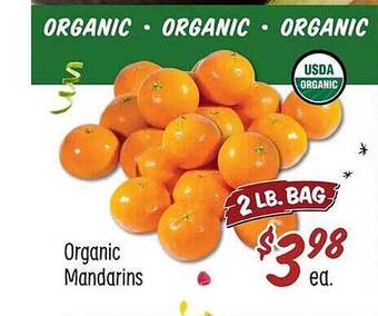 Sprouts Farmers Market Organic mandarins offer