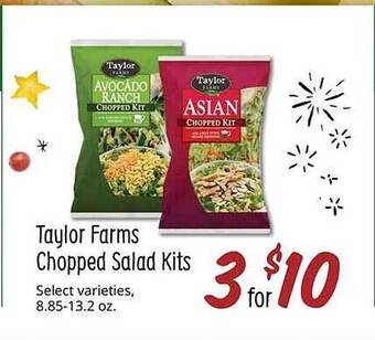 Sprouts Farmers Market Taylor farms chopped salad kits offer