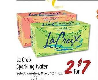 Sprouts Farmers Market La croix sparkling water offer
