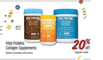 Sprouts Farmers Market Vital proteins collagen supplements offer