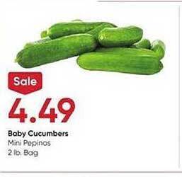 Stater Bros Baby cucumbers offer