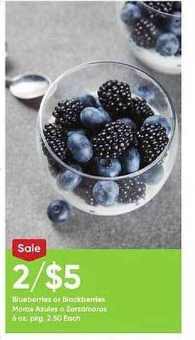 Stater Bros Blueberries or blackberries offer