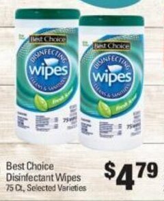 IGA Best Choice Disinfectant Wipes offer
