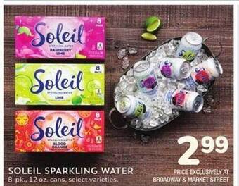 Albertsons Soleil sparkling water offer
