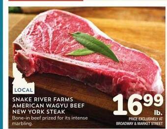 Albertsons Snake river farms american wagyu beef new york steak offer