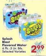 Fairplay Splash blast flavored water offer