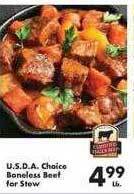 Fairplay U.s.d.a. choice boneless beef for stew offer
