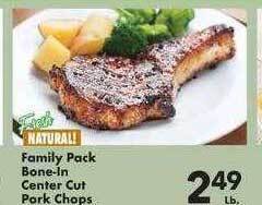 Fairplay Family pack bone-in center cut pork chops offer