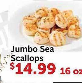 Fareway Jumbo sea scallops offer