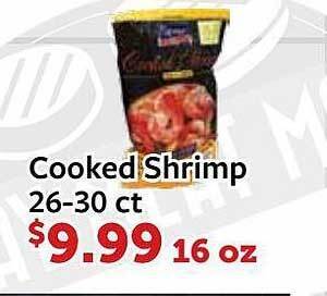 Fareway Cooked shrimp offer