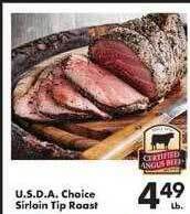 Fairplay U.s.d.a. choice sirloin tip roast offer