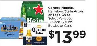 Food 4 Less Corona, modelo, heineken, stella artois or topo chico offer