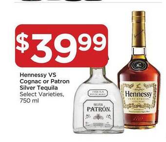 Food 4 Less Hennessy vs cognac or patron silver tequila offer
