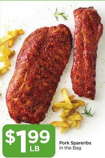 Food 4 Less Pork spareribs offer