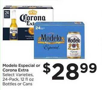 Food 4 Less Modelo especial or corona extra offer