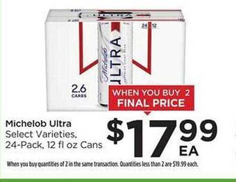 Food 4 Less Michelob ultra offer