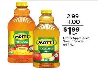 Food 4 Less Mott's apple juice offer