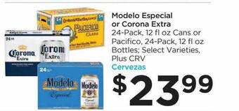 Food 4 Less Modelo especial or corona extra offer
