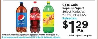 Food 4 Less Coca-cola, pepsi or squirt offer