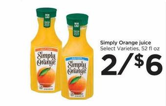 Food 4 Less Simply orange juice offer