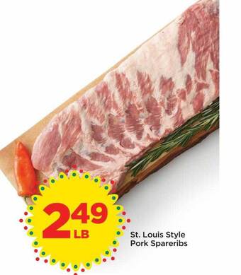 Food 4 Less St. louis style pork spareribs offer