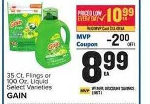 Food Lion Flings or liquid gain offer