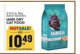 Food Lion Iams dry cat food offer