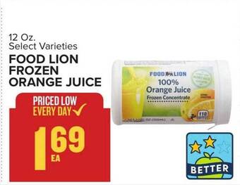 Food Lion Food lion frozen orange juice offer
