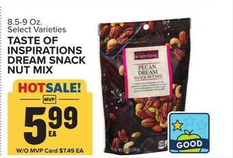 Food Lion Taste of inspirations dream snack nut mix offer