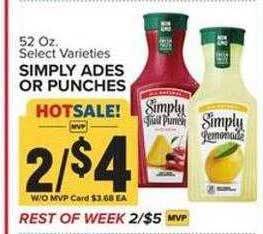 Food Lion Simply ades or punches offer